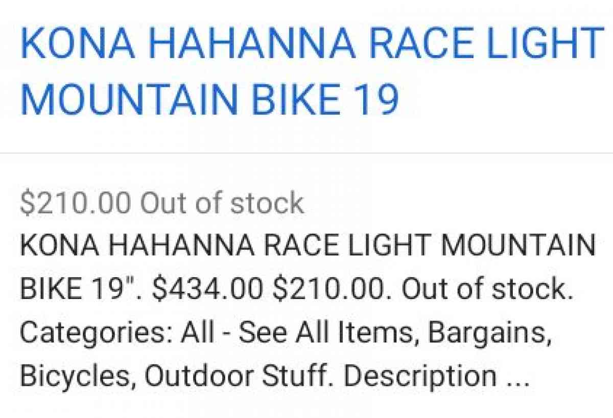 Kona light racing bike - Princeton, West Virginia - FleaMarketBay