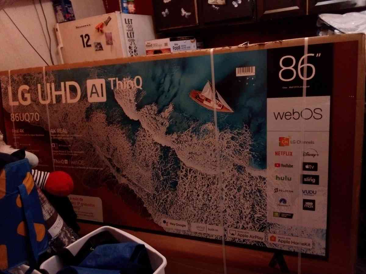 LG 86 SMART TV EXTRA THIN WITH AI AND BUILT IN ALEXA - Spokane, Washington - FleaMarketBay