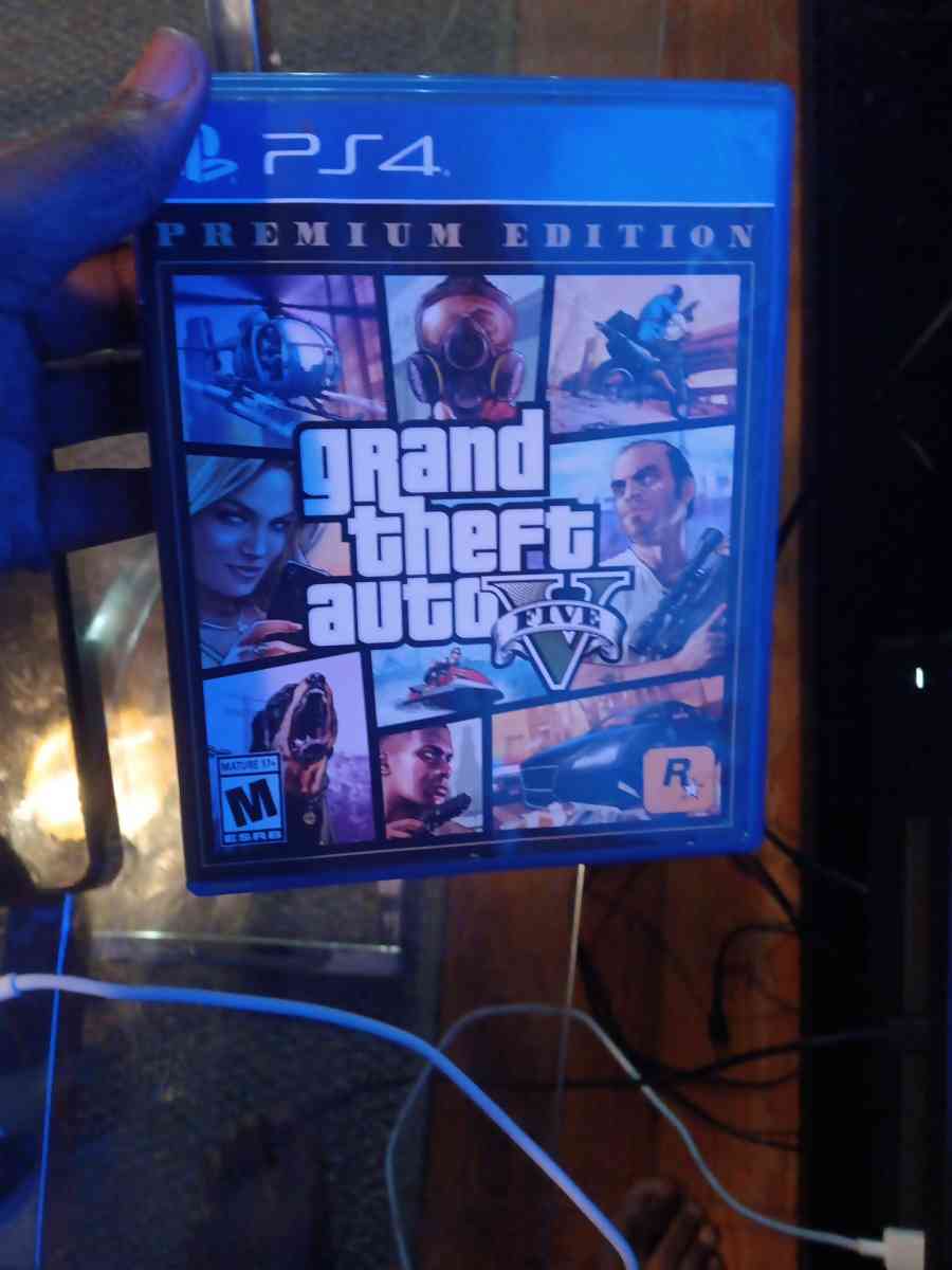 PlayStation 4 along with gta5 premium keyboard 1controller - Fayetteville, North Carolina - FleaMarketBay