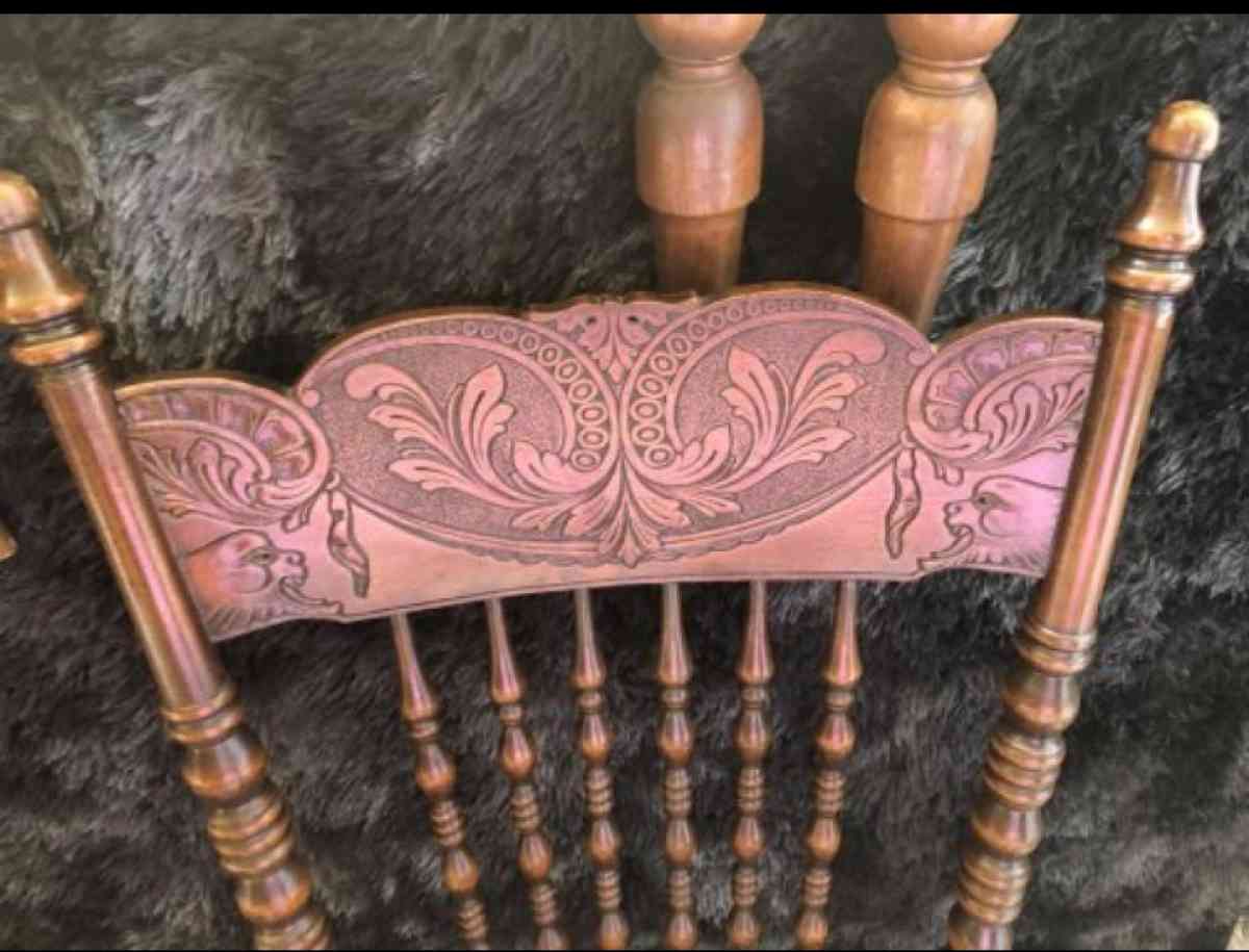 vintage Amish press back high chairs with cane seats 2 - Houston, Texas - FleaMarketBay