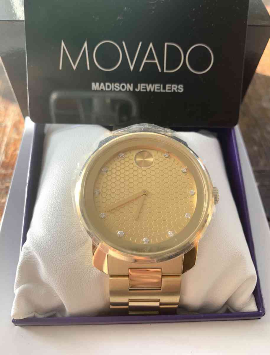 NEW RARE Gold Movado Honeycomb Diamond Watch - San Francisco, California