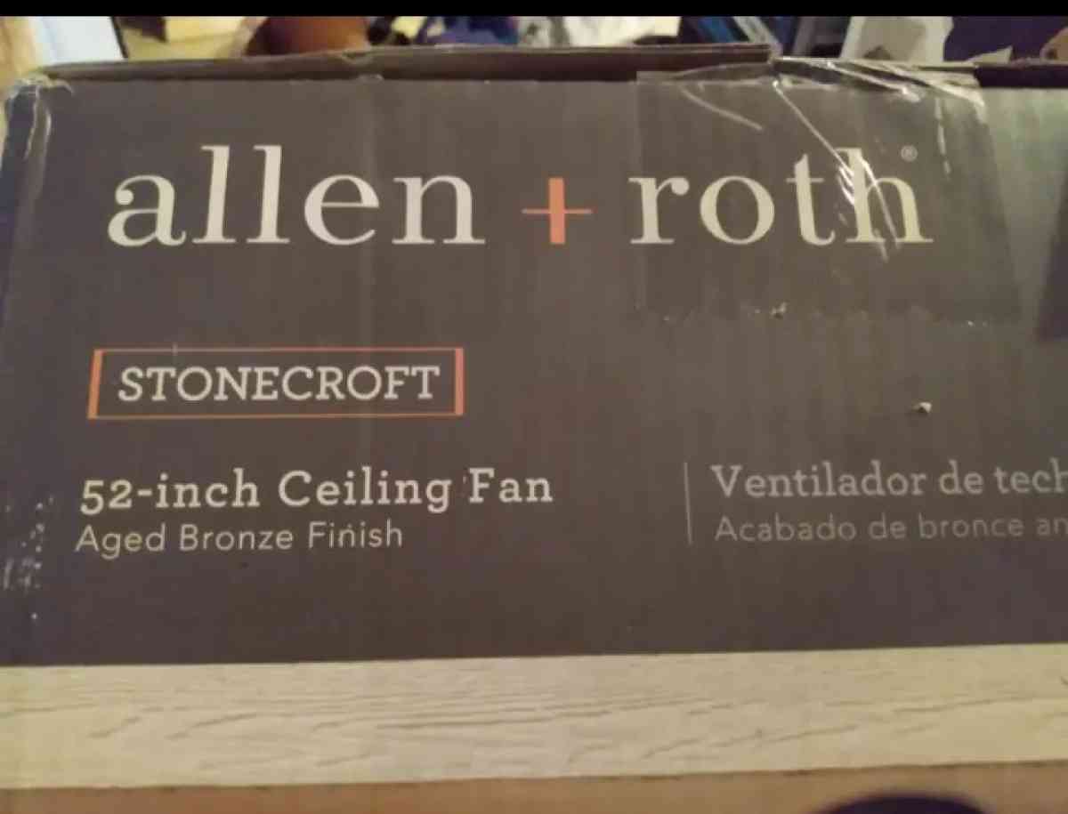 beautiful brand new in box Allen Roth 52 bronze ceiling fan - Houston, Texas - FleaMarketBay