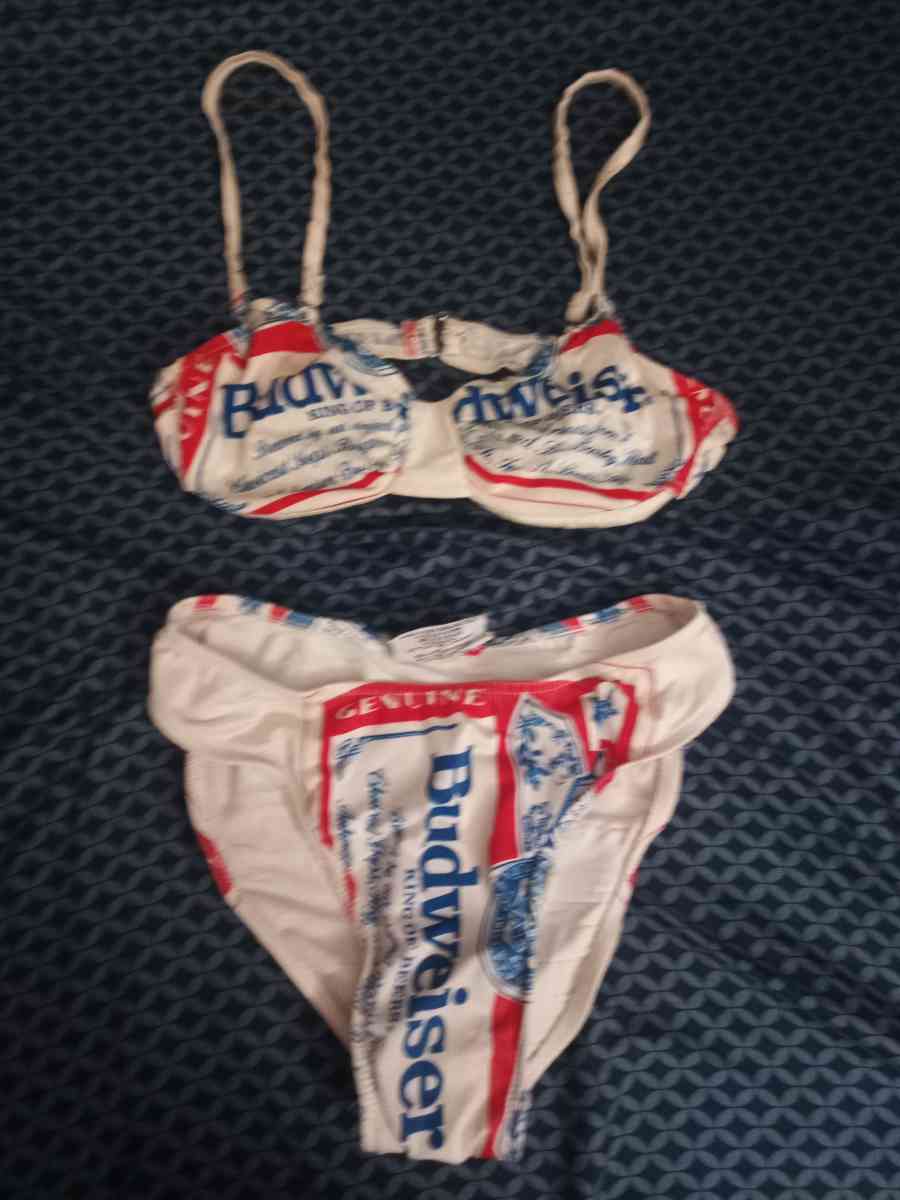 Womens Budweiser Two Piece Bathing Suits Size 7 - Lowell, Massachusetts