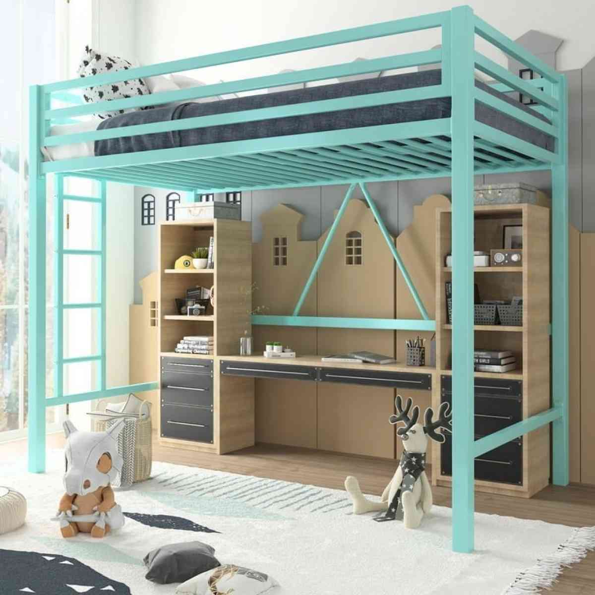 USAN10295913 lofttwin size 120Twin Loft Heavy Duty Bunk Bed - Claremont, California