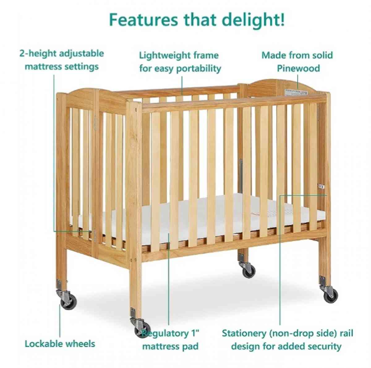2 in 1 dream On me portable crib - Corning, California - FleaMarketBay