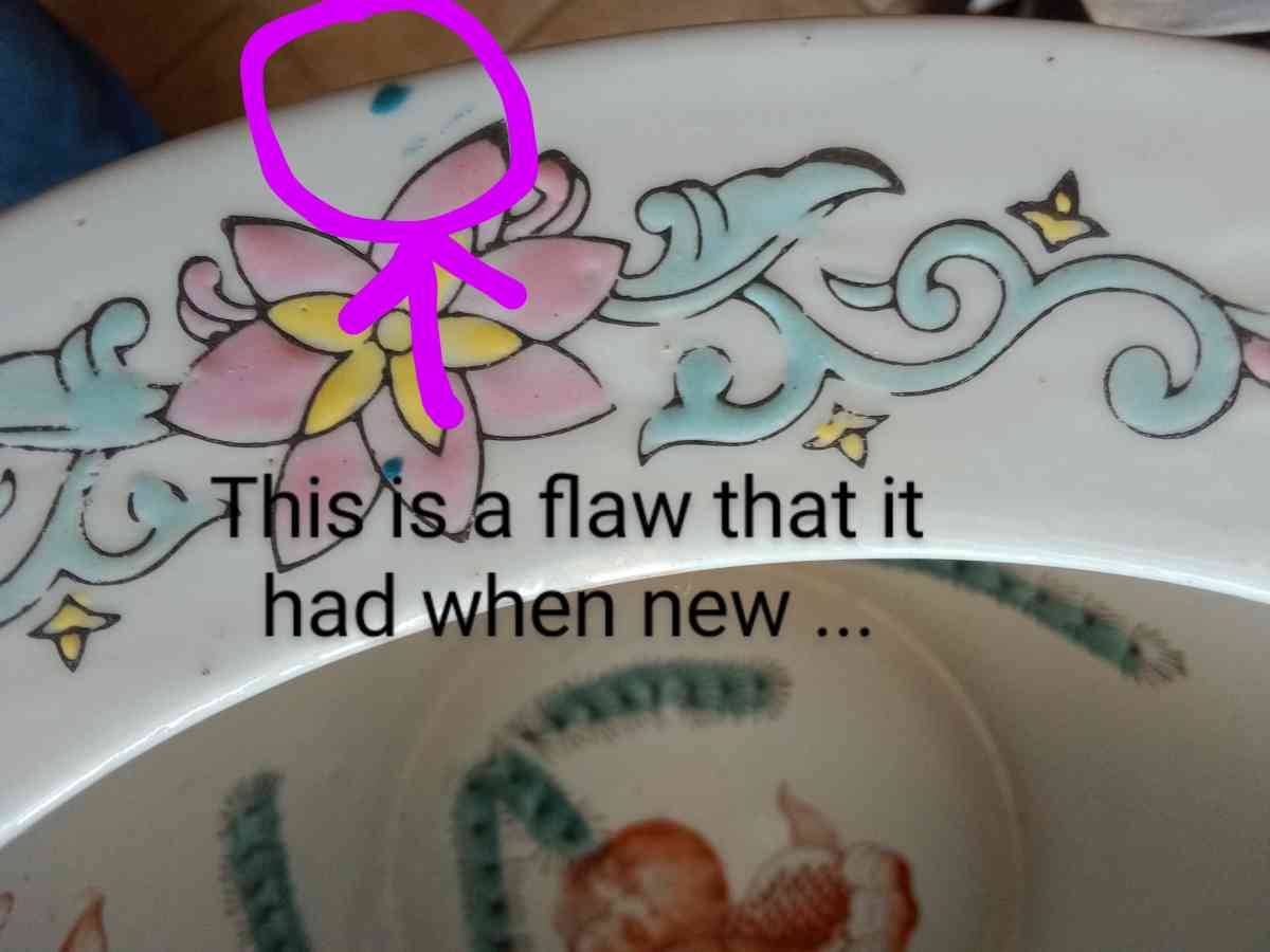 Vintage Mid 20th Century Chinese Porcelain Planter - Oklahoma City, Oklahoma - FleaMarketBay