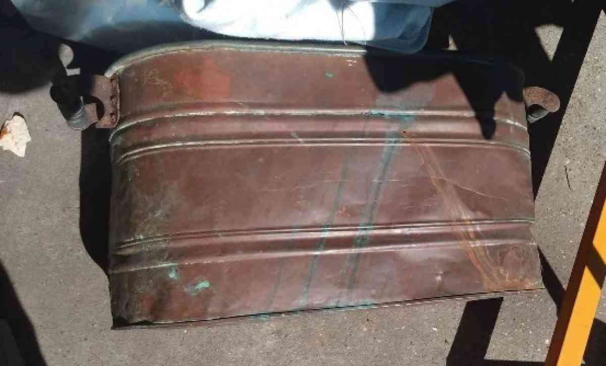 vintage primitive copper wash tub basin - Houston, Texas