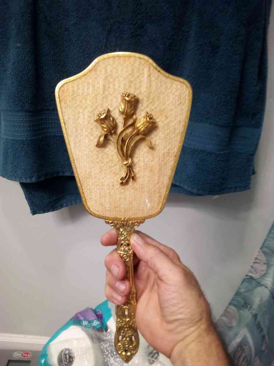 vintage hand held antique mirror - Crawfordsville, Indiana - FleaMarketBay