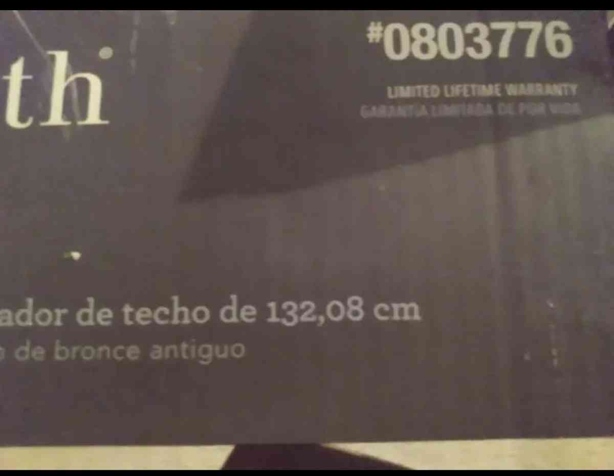 beautiful brand new in box Allen Roth 52 bronze ceiling fan - Houston, Texas - FleaMarketBay