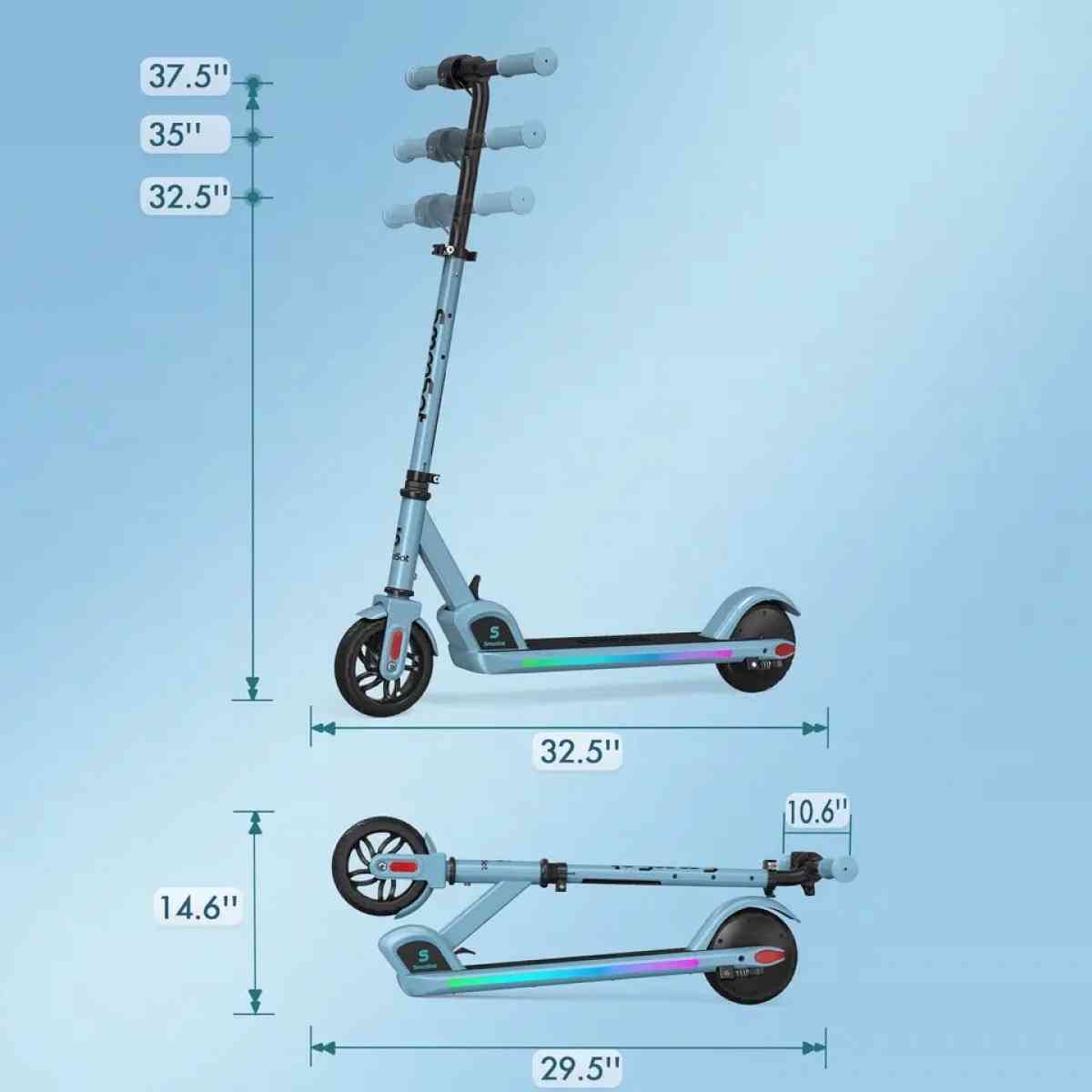 Foldable Electric Scooter for Kids 3 Speeds and Adjustable H - Claremont, California - FleaMarketBay