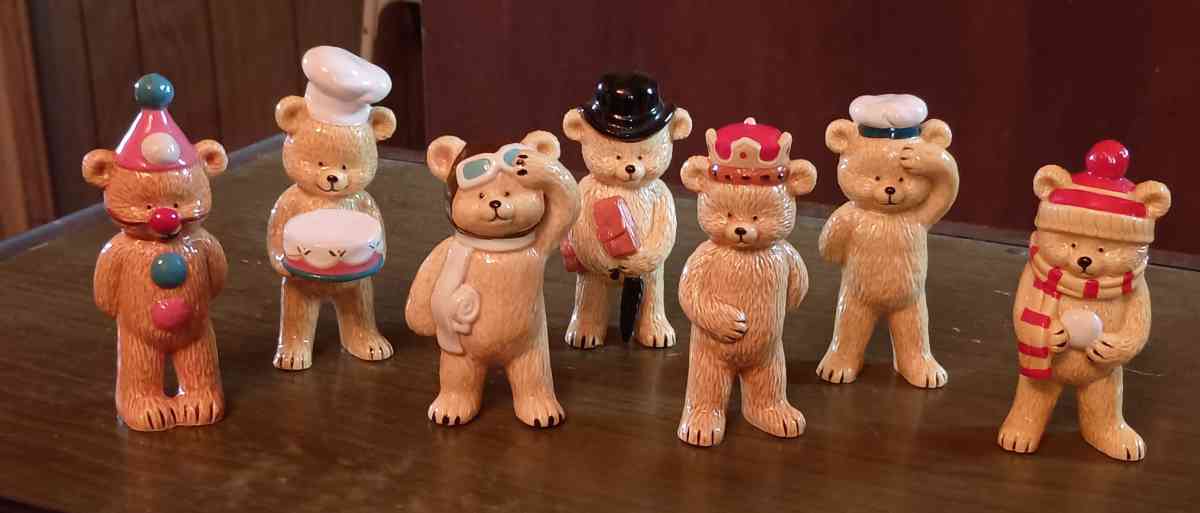 Danbury mint bone China bear collection - Hemlock, New York - FleaMarketBay