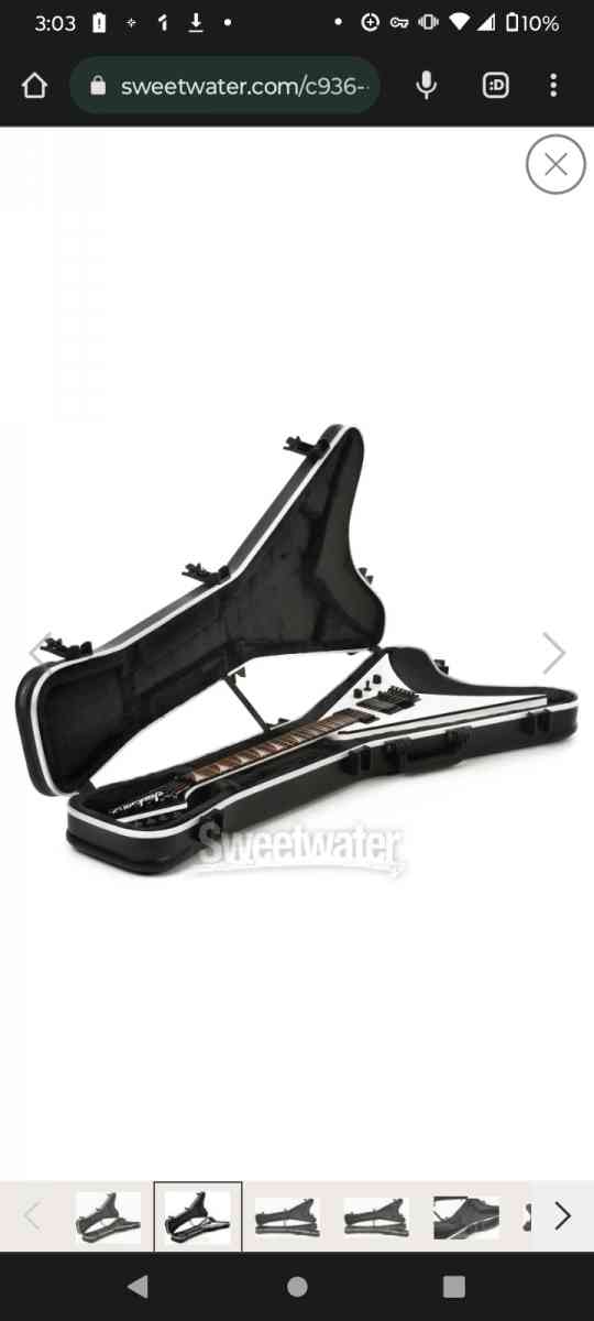 Jackson flying V hardshell guitar case paid 300 new BESTOFFE - Chestertown, Maryland - FleaMarketBay