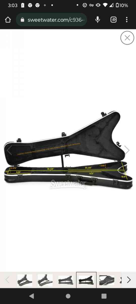 Jackson flying V hardshell guitar case paid 300 new BESTOFFE - Chestertown, Maryland - FleaMarketBay