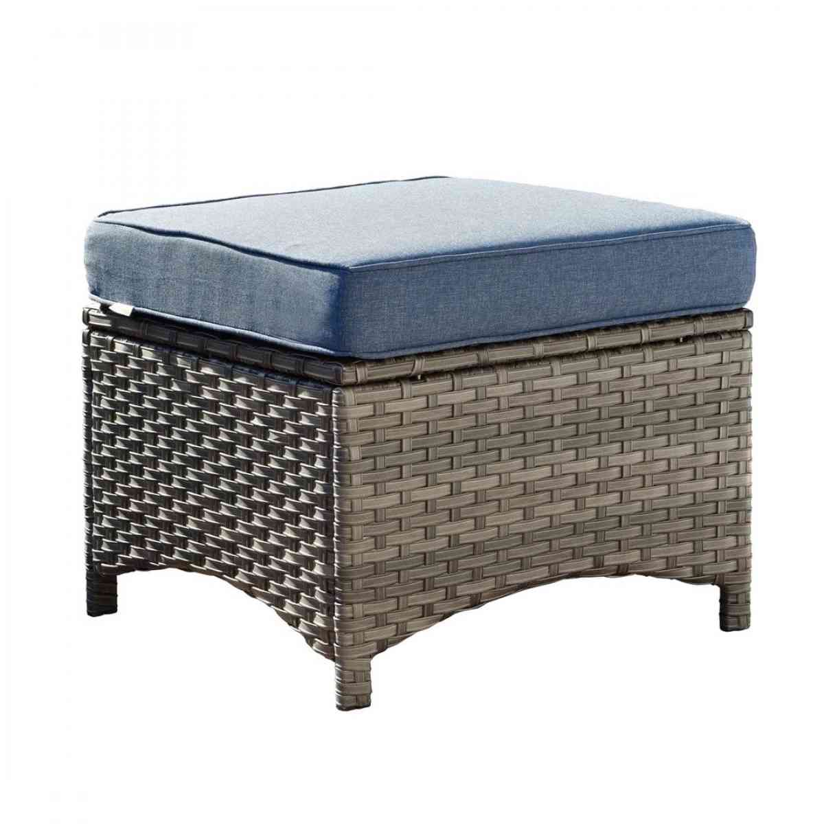 Outdoor Couch 3Piece with Ottoman Kenard Curved Handres - Claremont, California - FleaMarketBay