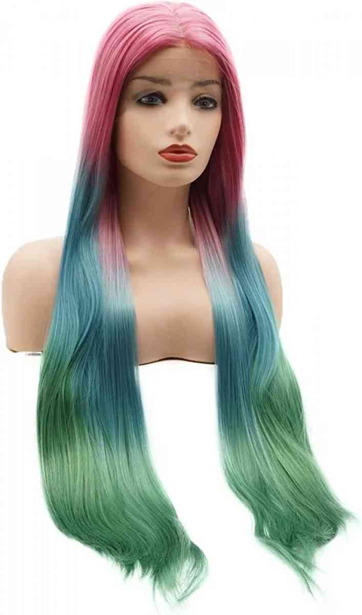 Rainbow Straight Lace Front Wig - Carson, California - FleaMarketBay