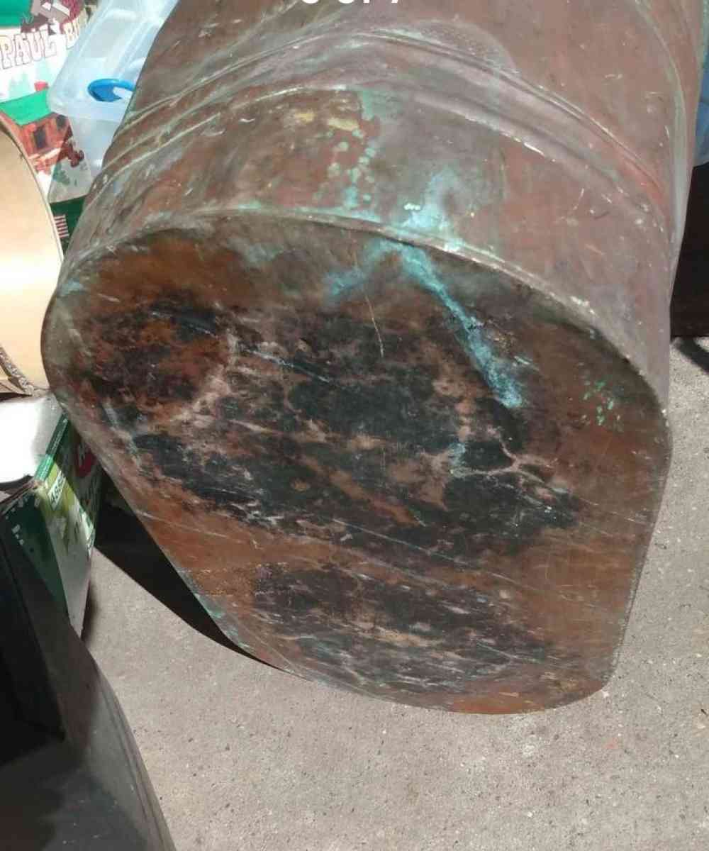 vintage primitive copper wash tub basin - Houston, Texas - FleaMarketBay