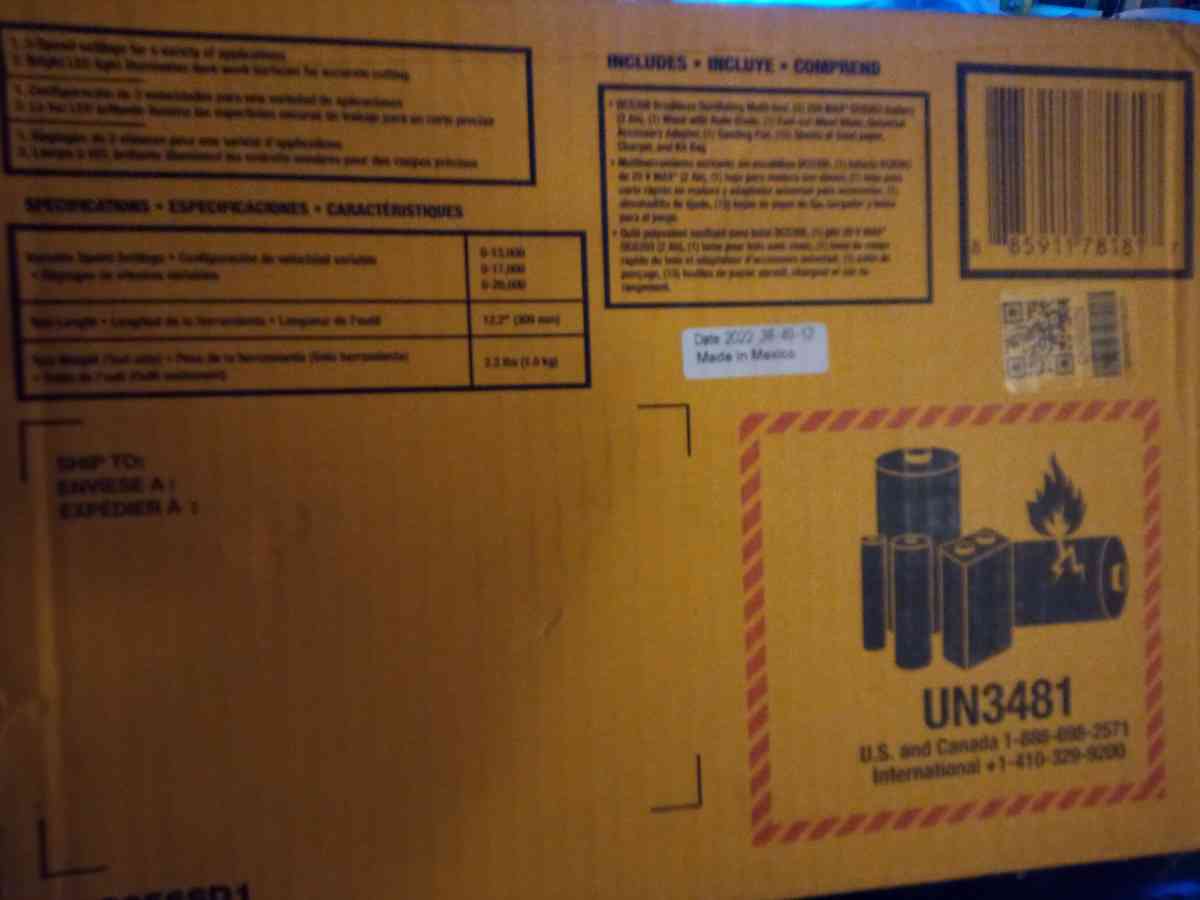 DeWalt brushless 3 speed oscillating multi tool kit - Wichita, Kansas - FleaMarketBay