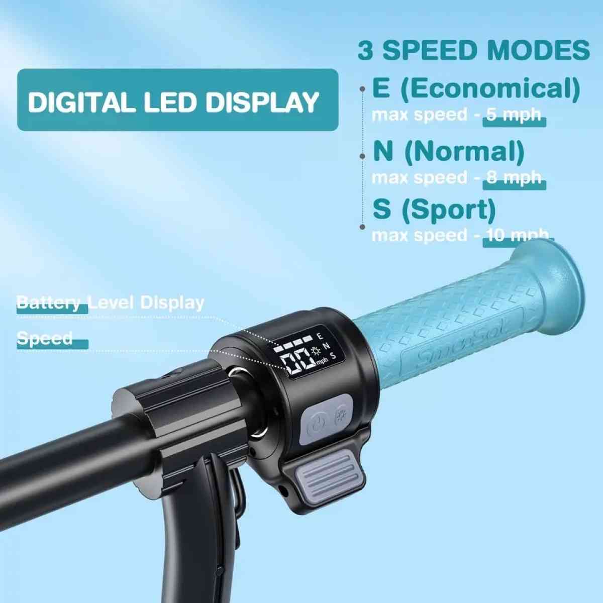 Foldable Electric Scooter for Kids 3 Speeds and Adjustable H - Claremont, California - FleaMarketBay