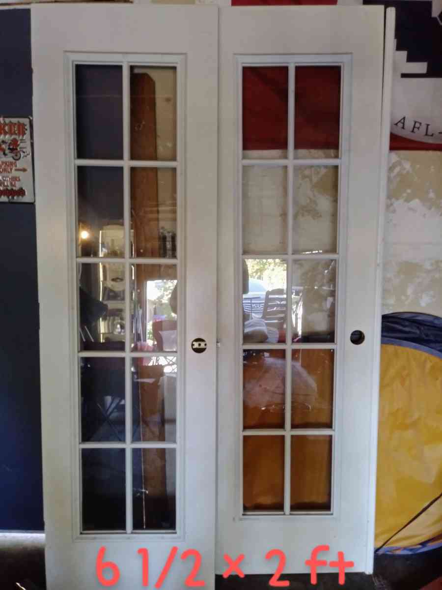 white French doors - Sacramento, California