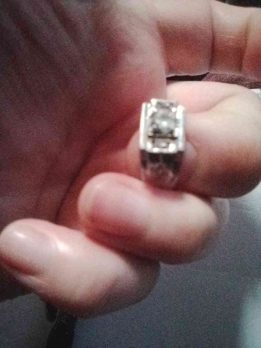 antique 1 platinum diamonds and 1 silver ruby rings - San Francisco, California