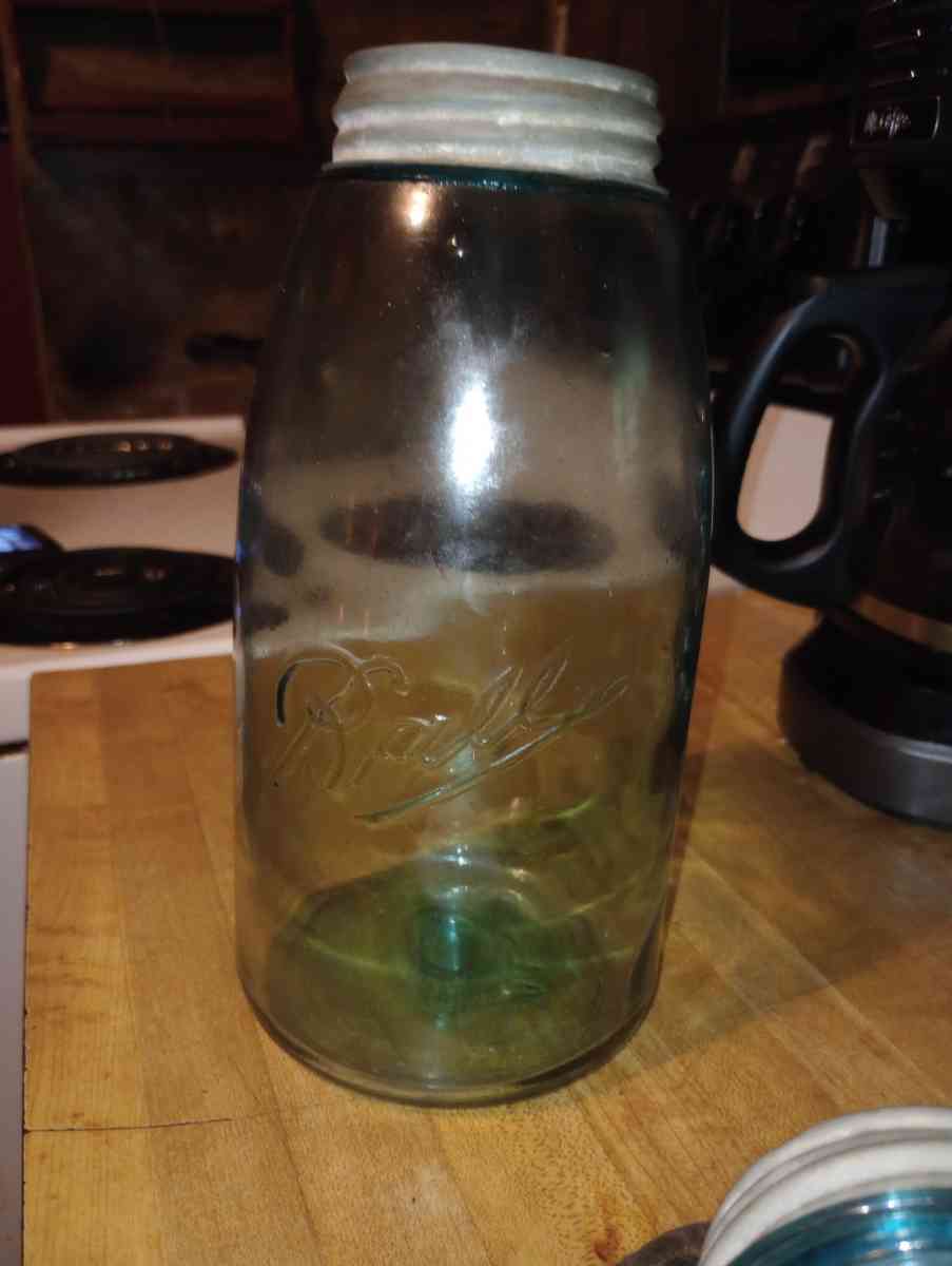 Set Of 3 Blue Mason Jars - Cannon, Kentucky - FleaMarketBay