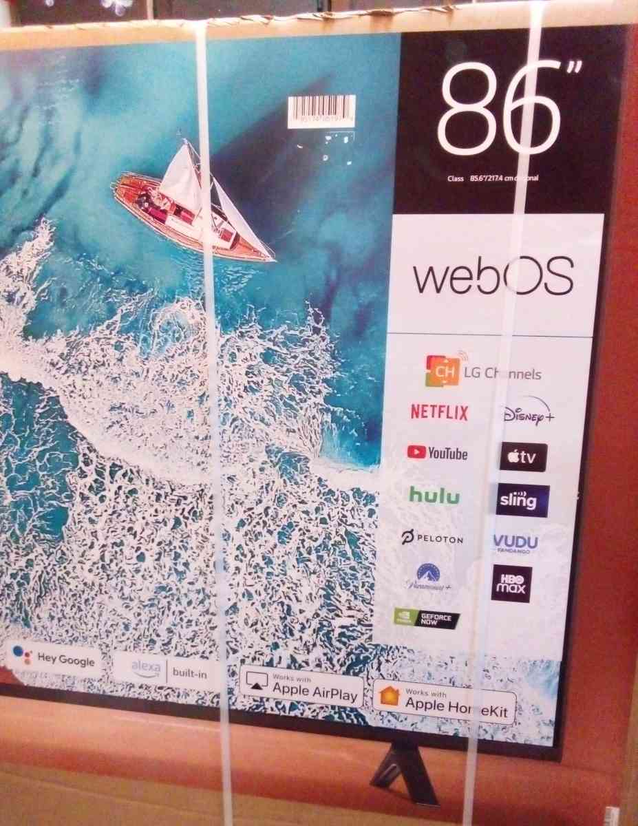 LG 86 SMART TV EXTRA THIN WITH AI AND BUILT IN ALEXA - Spokane, Washington - FleaMarketBay