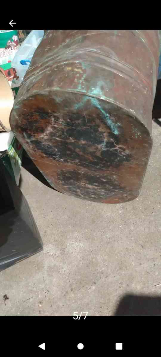 primitive antique copper boiler wash basin - Houston, Texas - FleaMarketBay