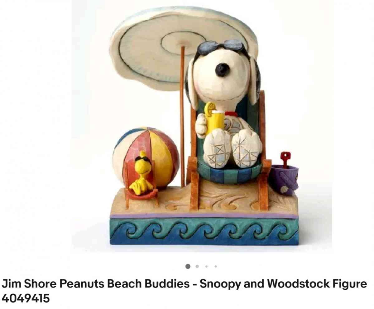 Jim Shore Peanuts Beach Buddies  Snoopy and Woodstock Figure - Corning, California