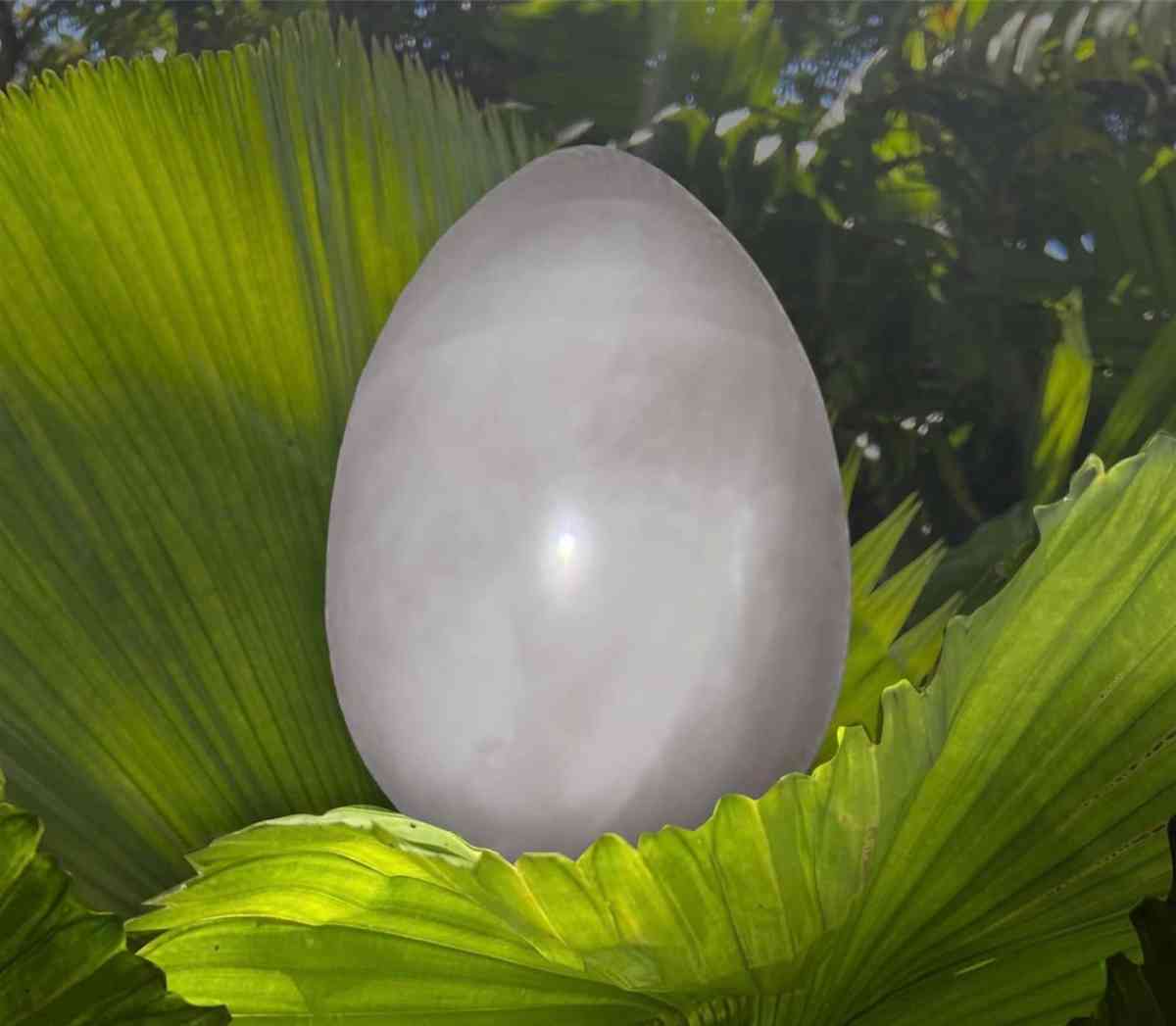 Milky Rose Quartz Crystal Egg