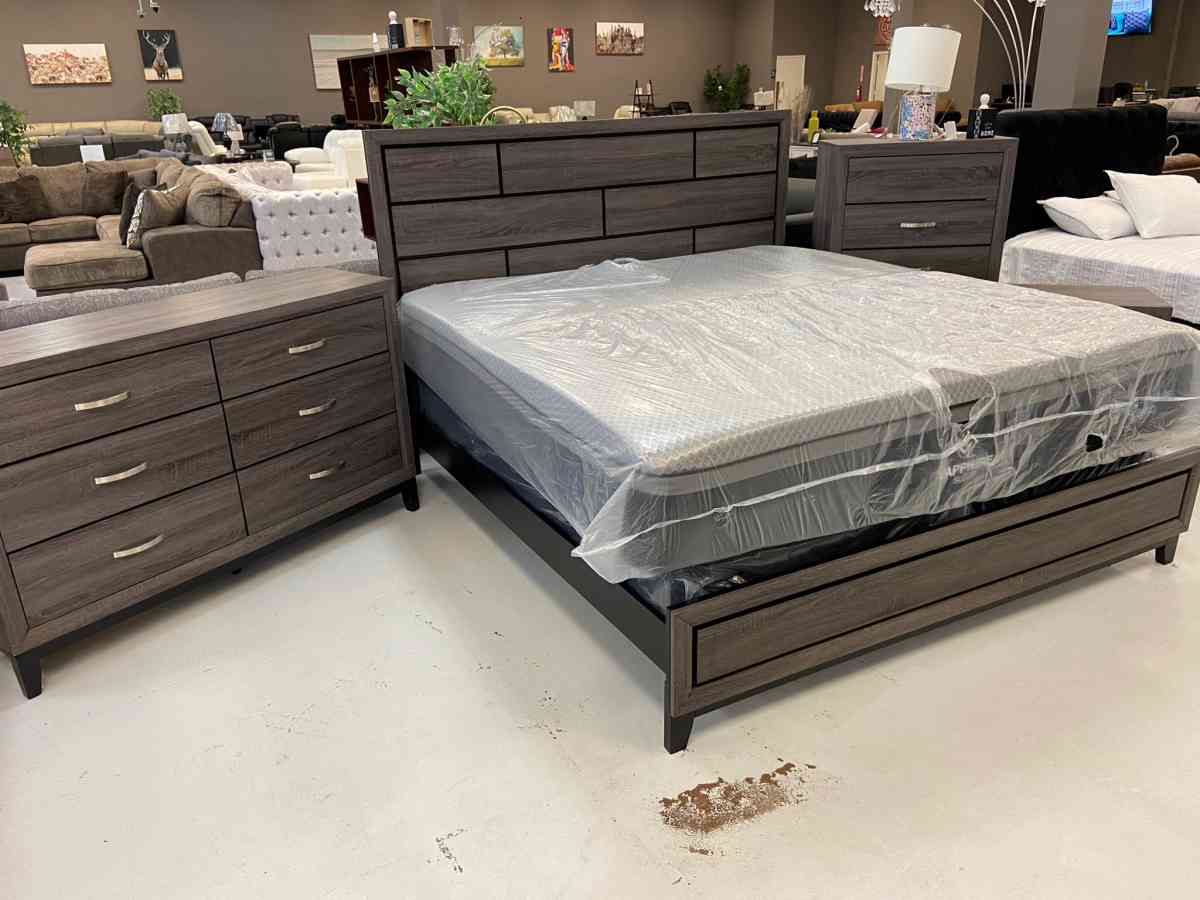 Akerson Drif wood 5 pcs Bedroom Set SameNext Day Delivery Op - Houston, Texas - FleaMarketBay