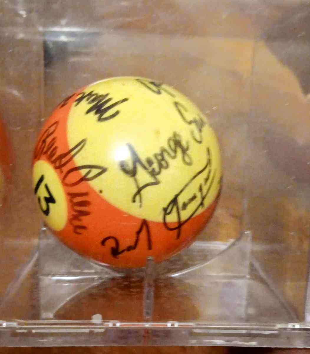 HUSTLER SIGNED CERTIFIED AUTOGRAPH 9 BILLIARD POOL BALL - Aurora, Colorado