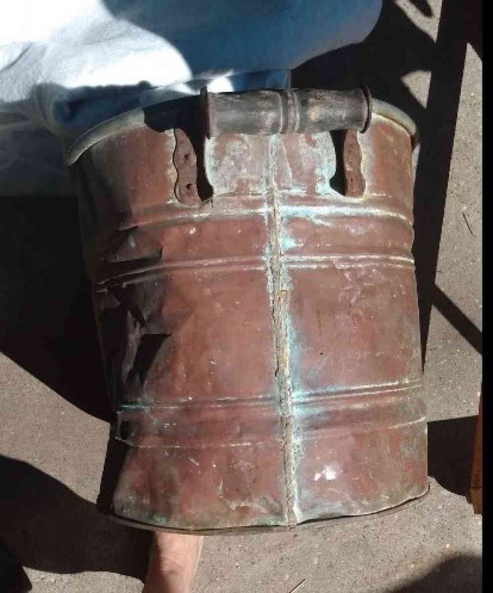 vintage primitive copper wash tub basin - Houston, Texas - FleaMarketBay