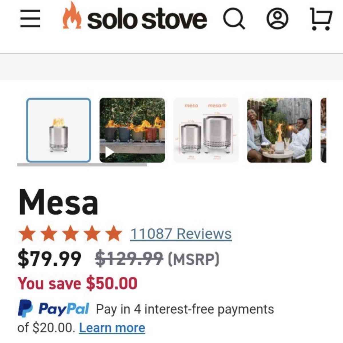 Solo Stove Mesa Fire pit - Los Angeles, California - FleaMarketBay
