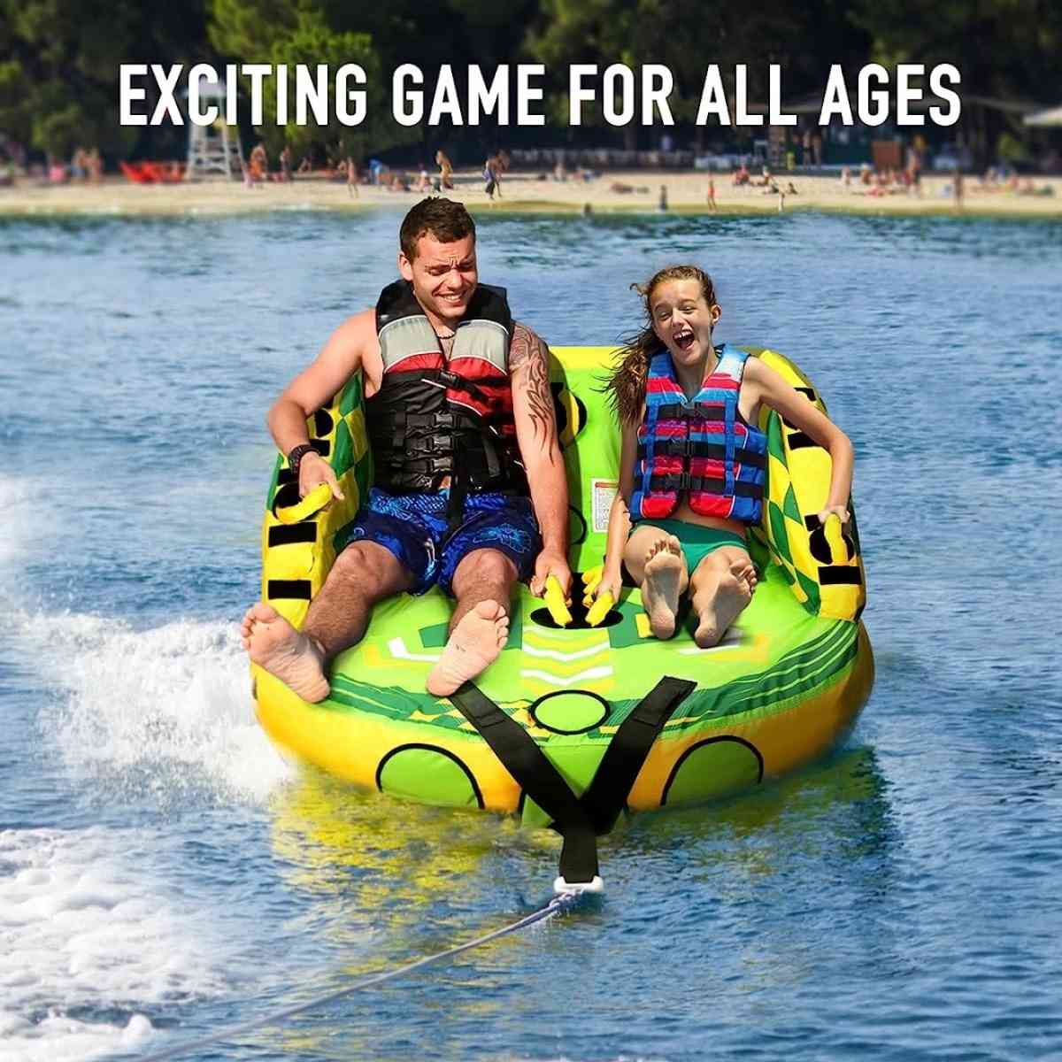 Towable Tube for Boating 2 Rider Inflatable Water Sports Tow - Claremont, California - FleaMarketBay