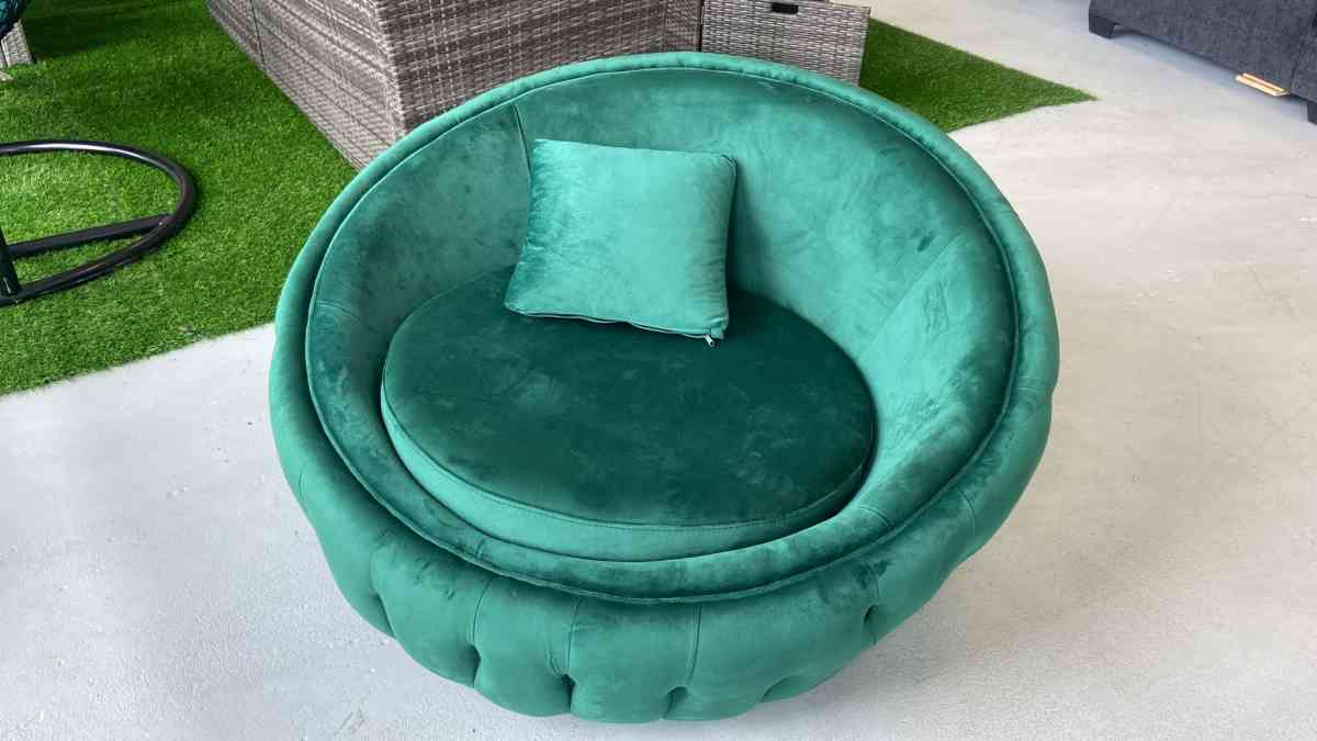 Polo Giza swivel green chair SameNext Day Delivery Option  p - Houston, Texas