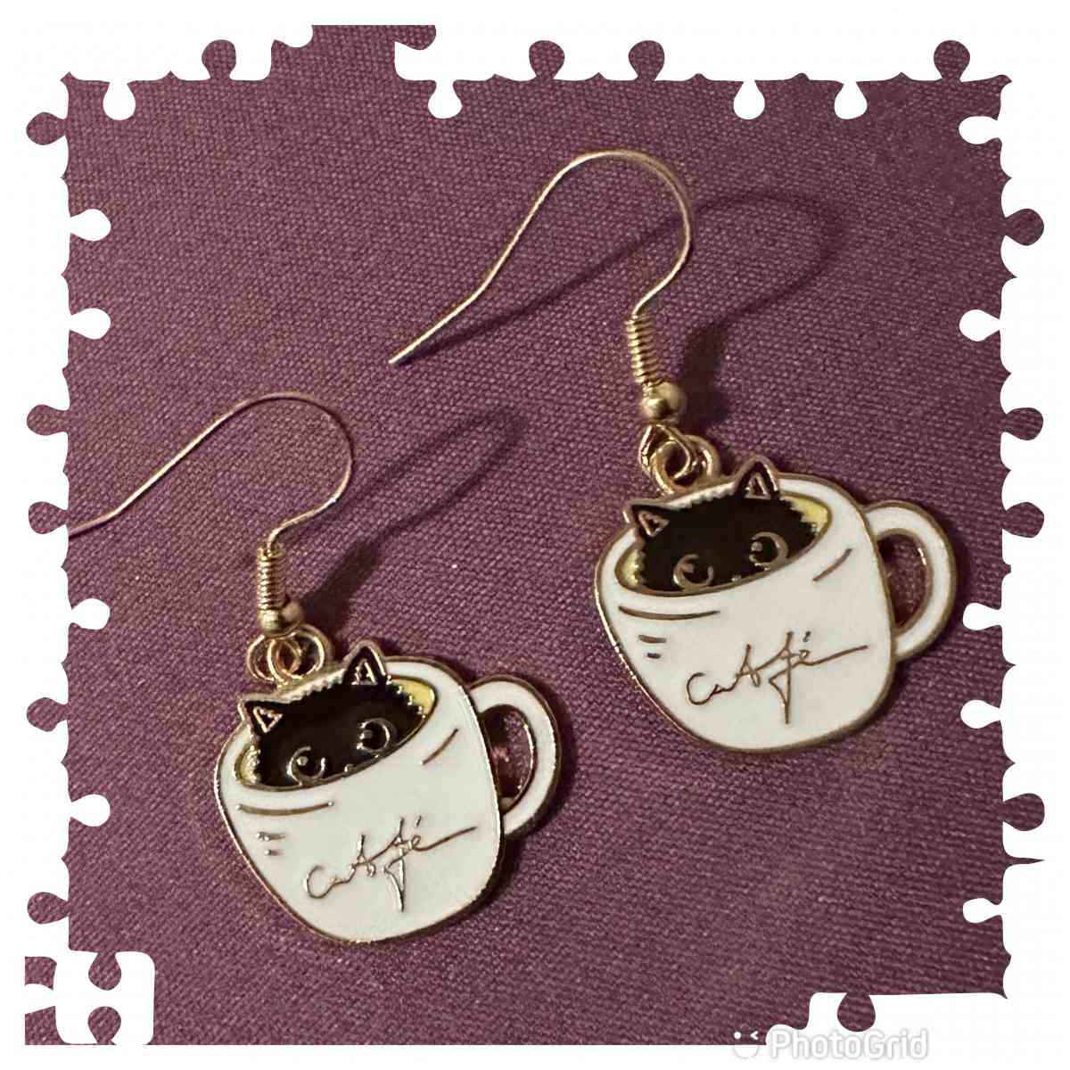 Tea Cup Cat Earrings - Jackson, Mississippi
