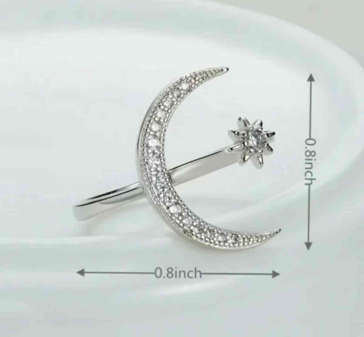 Star And Moon Minimalist Ring - Northampton, Pennsylvania - FleaMarketBay