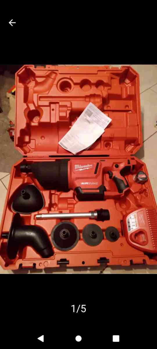 MILWAUKEE Drain Gun Kit Cordless AIRSNAKE M12 For 1 in to 4 - Houston, Texas