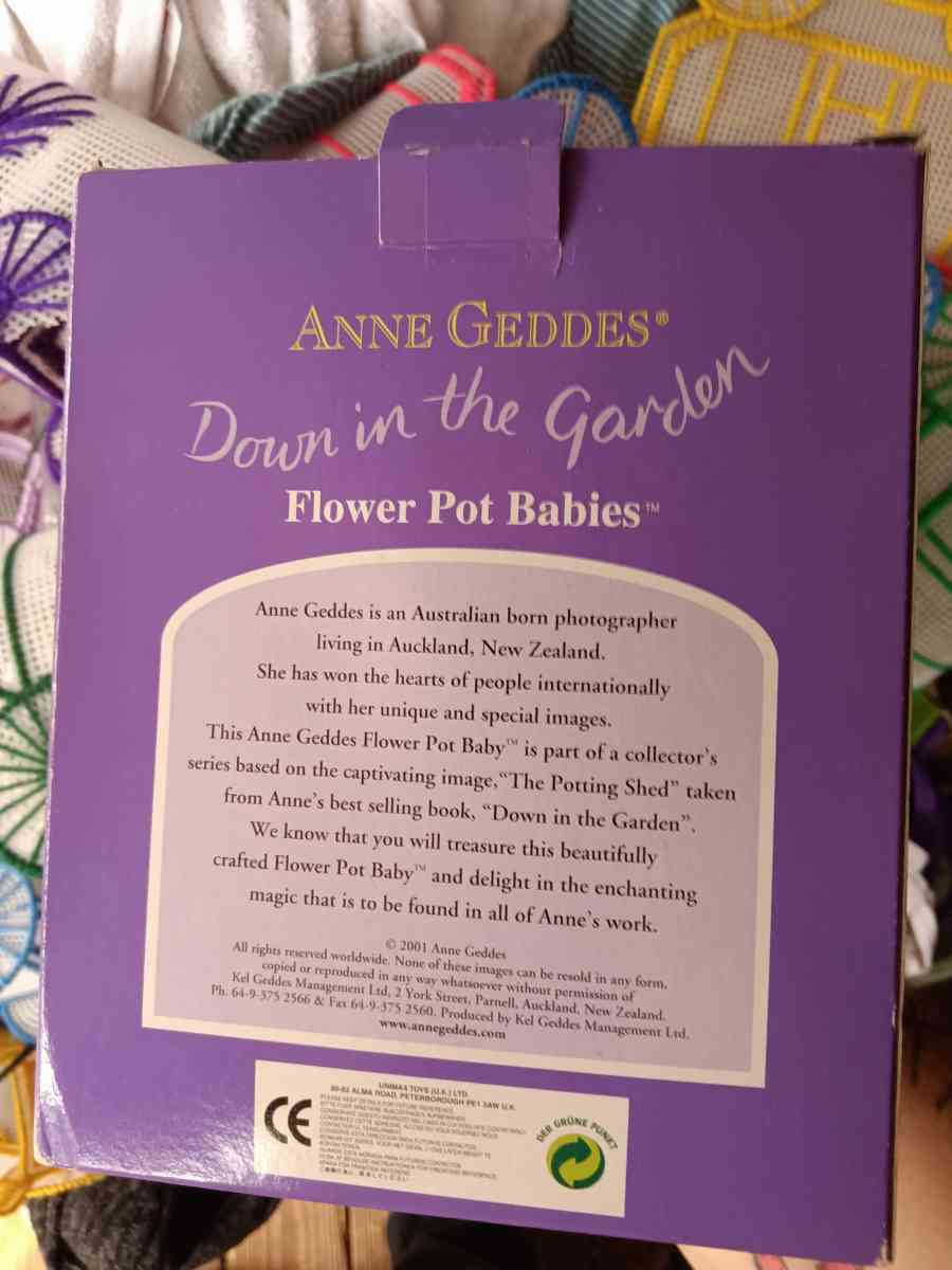 Anne geddes down in the garden flower pot baby - Alicia, Arkansas