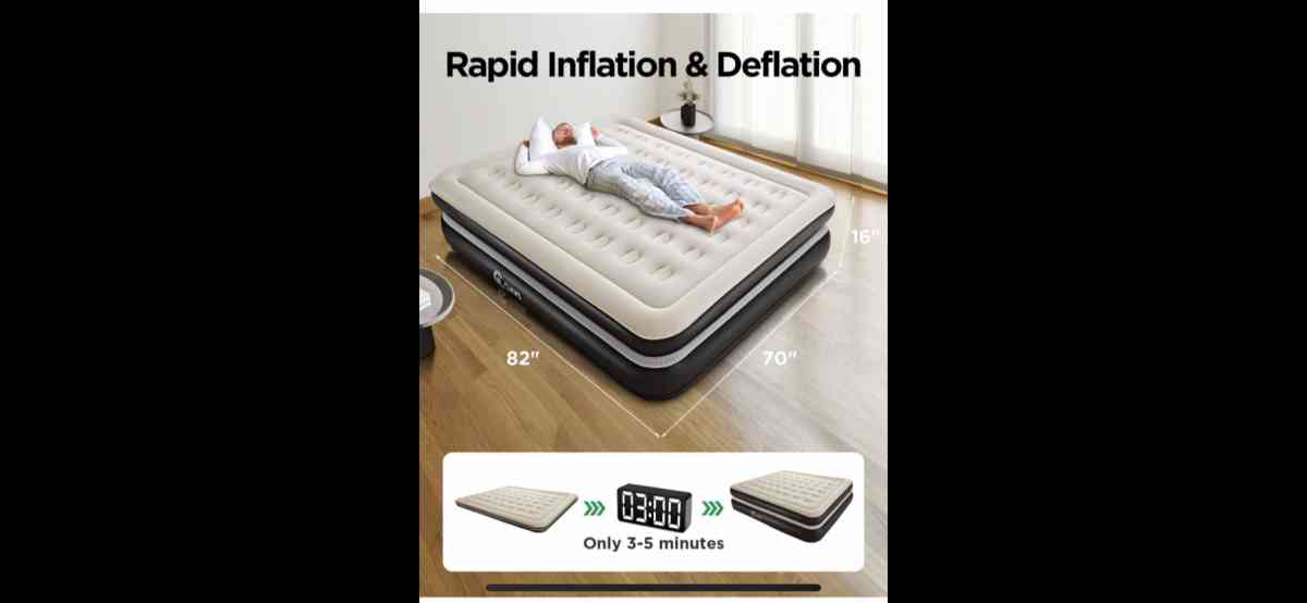 king air mattress with built in pump - Carrollton, Texas - FleaMarketBay