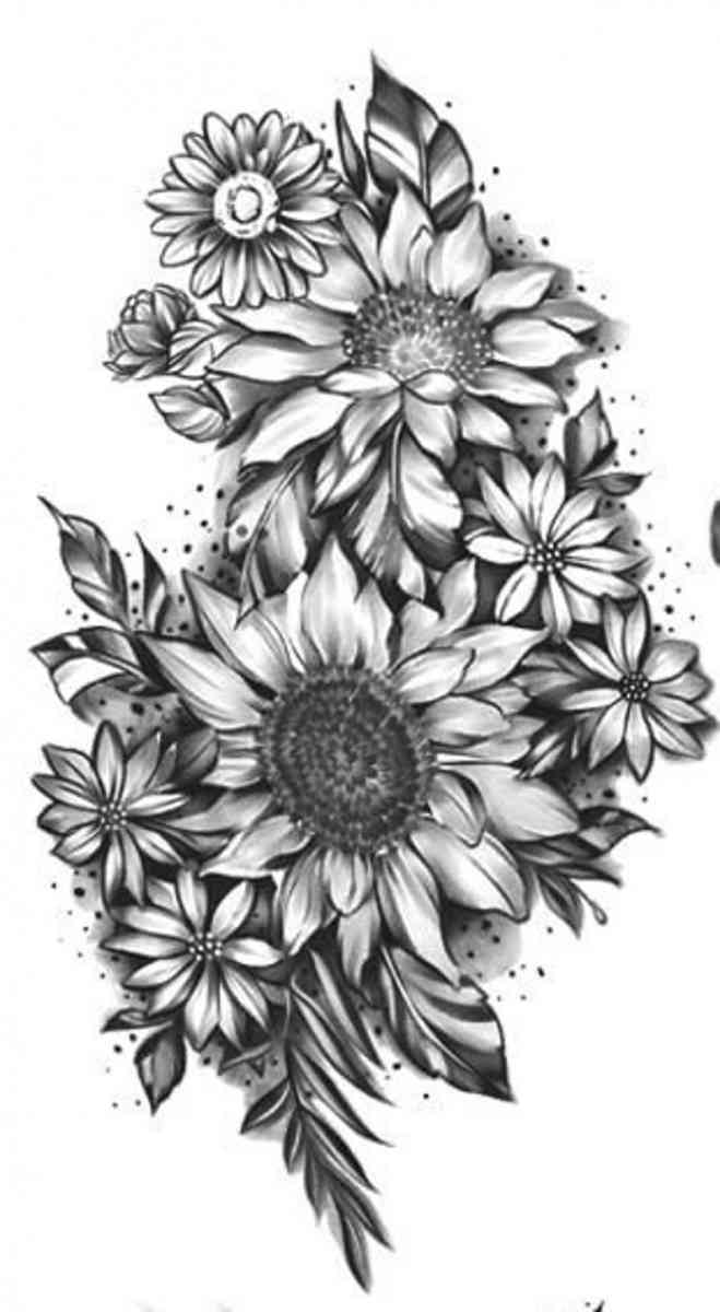 Sunflower Temporary Tattoos - Carson, California - FleaMarketBay