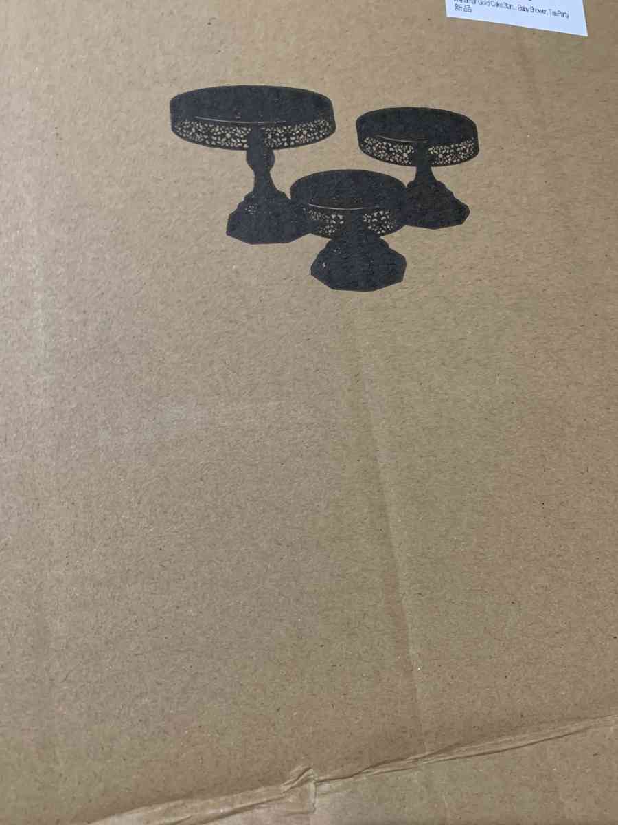 cake stands 3 piece  dessert stand 3 tier combo - Carrollton, Texas - FleaMarketBay