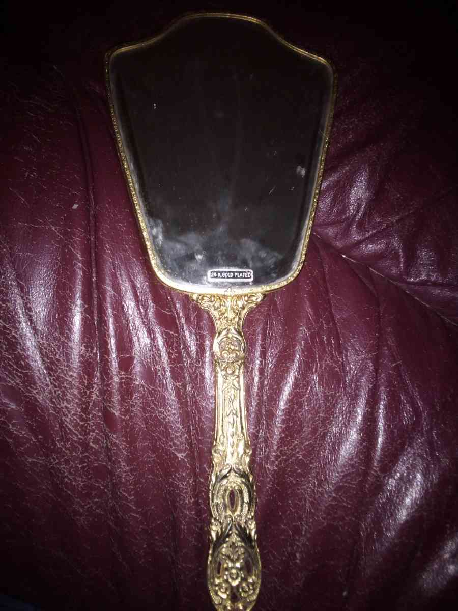 vintage hand held antique mirror - Crawfordsville, Indiana