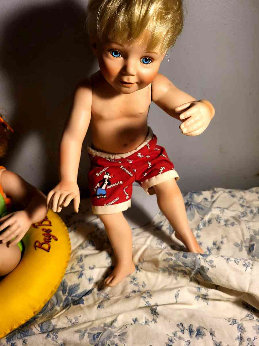 antique baby boy doll