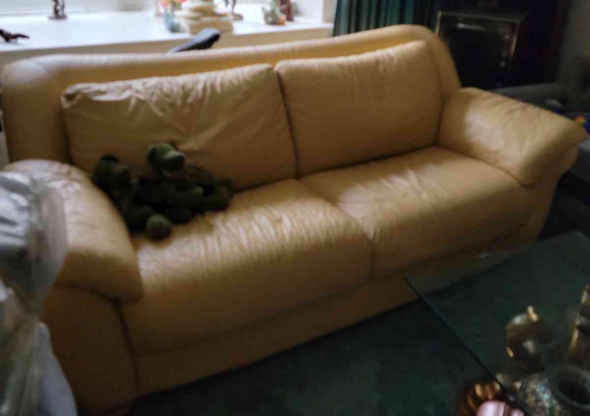 Natuzzi leather sofa
