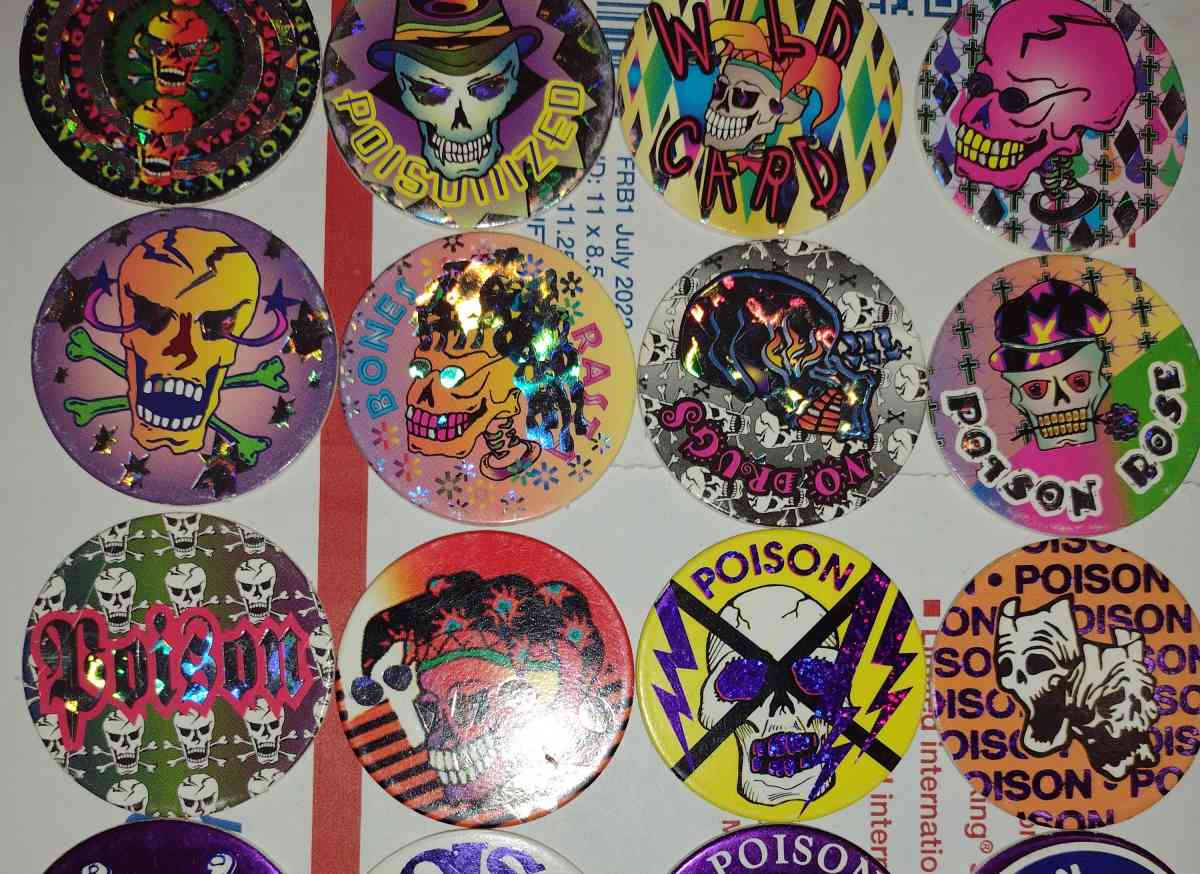 36 holographic poison pogs - Magna, Utah - FleaMarketBay