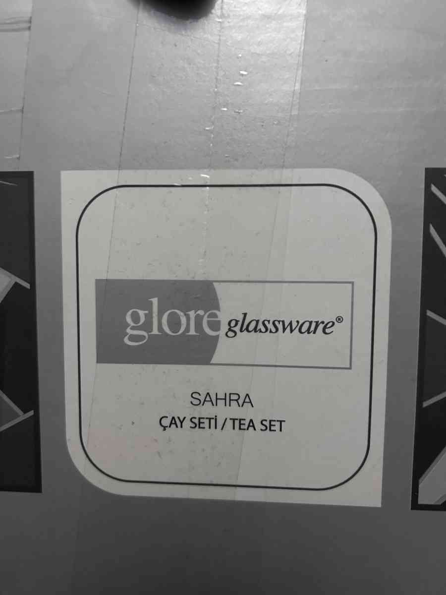 6 piece Glass Tea Set - Yukon, Oklahoma - FleaMarketBay