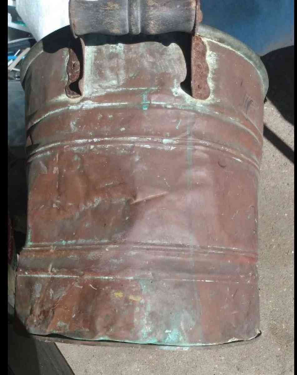 vintage primitive copper wash tub basin - Houston, Texas - FleaMarketBay