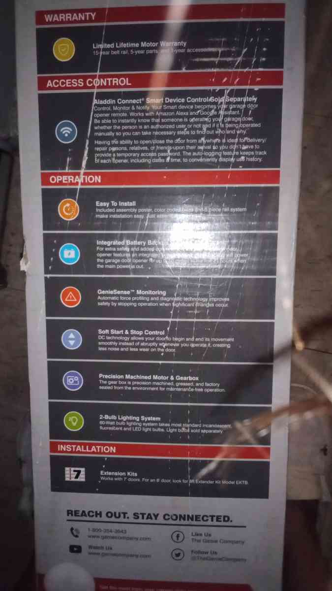 New Garage door opener - Beech Grove, Indiana - FleaMarketBay