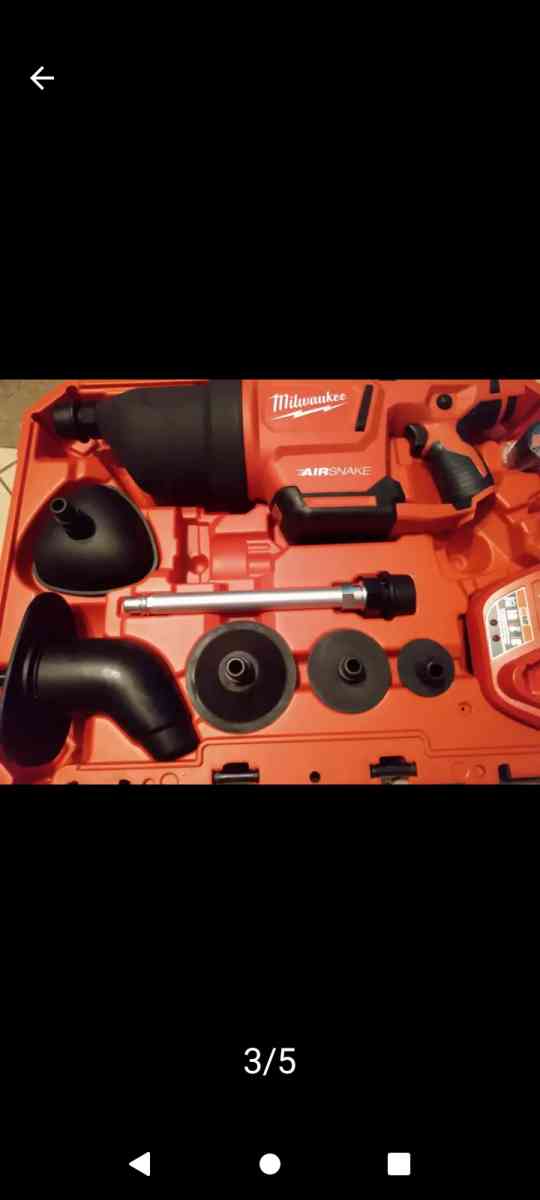 MILWAUKEE Drain Gun Kit Cordless AIRSNAKE M12 For 1 in to 4 - Houston, Texas - FleaMarketBay